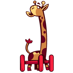 Zoo animal giraffe clipart