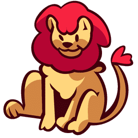 Zoo animal lion clipart