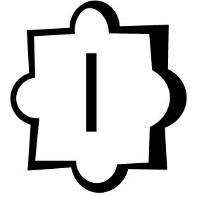 Alphabet l letter black and white clipart