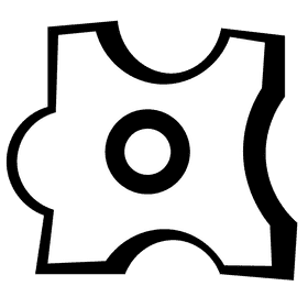 Alphabet o letter black and white clipart