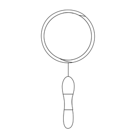 Pan drawing black and white clipart