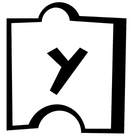 Alphabet y letter black and white clipart