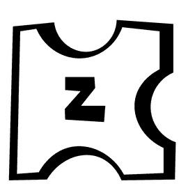 Alphabet z letter black and white clipart