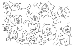 Baboon black and white vector