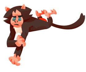 Baboon angry clipart