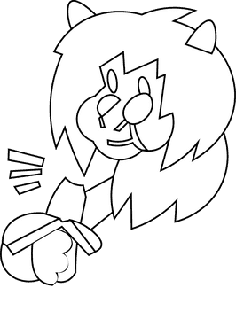 Baboon banana black and white clipart