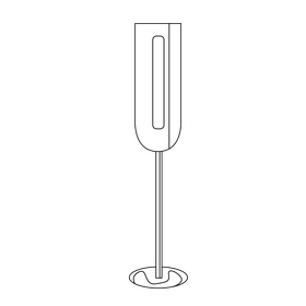 Wine glass drawing black and white clipart