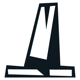 Cement truck conus black and white clipart