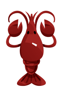 Crawfish big clipart