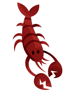 Crawfish big clipart