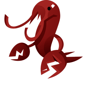 Crawfish funny clipart