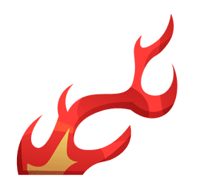 Flame angled clipart
