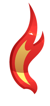 Flame feather clipart