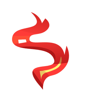 Flame snake clipart