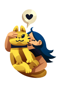 Happiness cat clipart