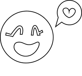Happiness laugh black and white clipart