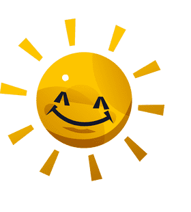 Happiness sun clipart