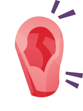 Listening ear clipart