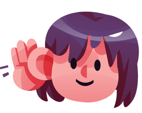 Listening girl clipart