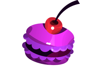 Macarons cherry clipart