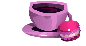 Macarons cup clipart