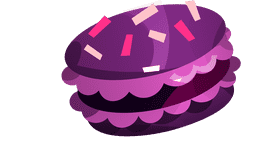 Macarons powder clipart