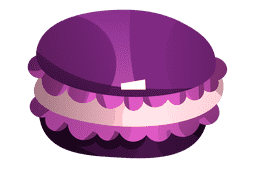 Macarons purple clipart