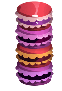 Macarons tower clipart