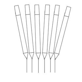 Color markers drawing black and white clipart