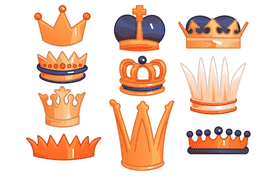 Prince crown vector