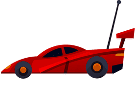 Race car antenna clipart