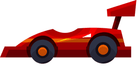 Race car open top clipart