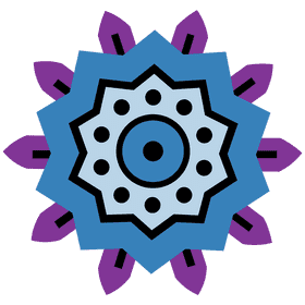 Rangoli blue clipart