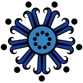 Rangoli blue clipart