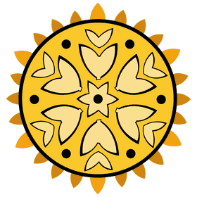Rangoli yellow clipart
