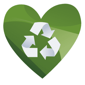 Recycle heart clipart