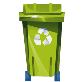 Recycle trash can clipart