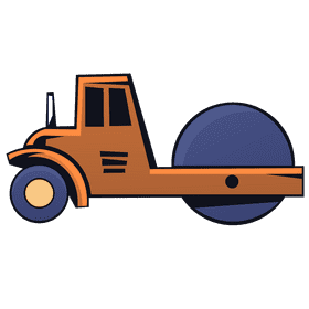 Road roller clipart