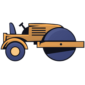 Road roller clipart