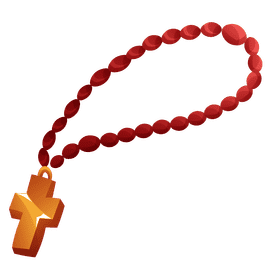 Rosary beads clipart