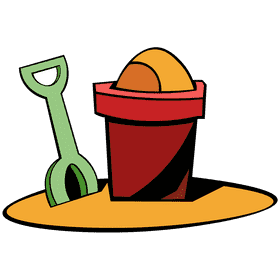 Sand bucket clipart