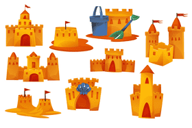 Sandcastle vector