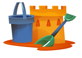 Sandcastle bucket clipart