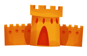 Sandcastle wide clipart