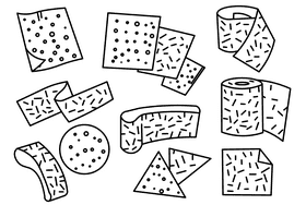 Sandpaper black and white vector