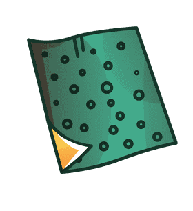 Sandpaper downfold clipart