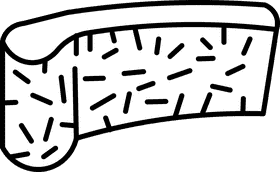 Sandpaper horisontal black and white clipart