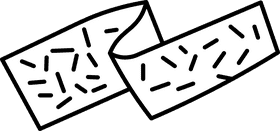 Sandpaper stripe black and white clipart