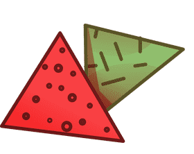Sandpaper triangles clipart