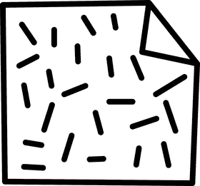 Sandpaper upfold black and white clipart